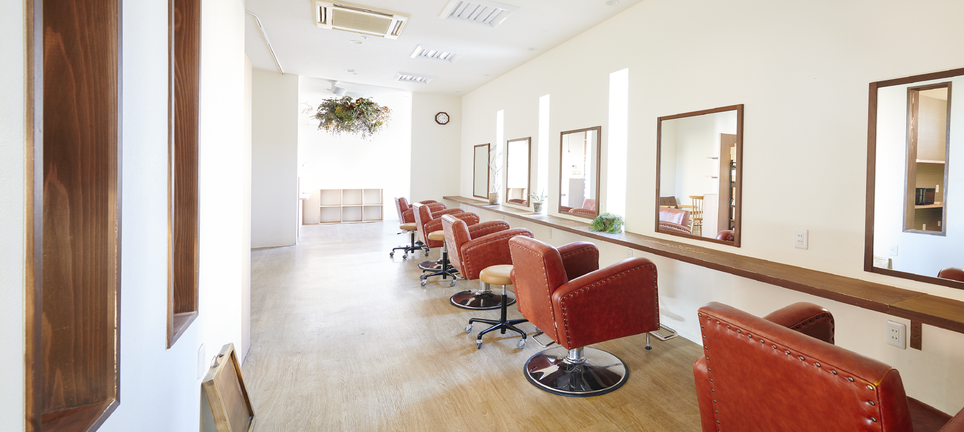 美容室の内装の写真