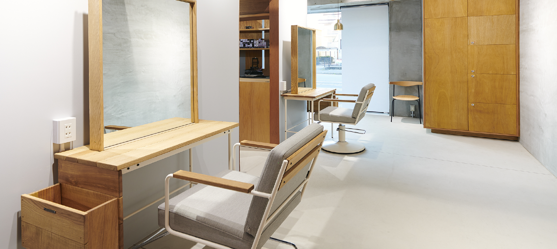 美容室の内装の写真